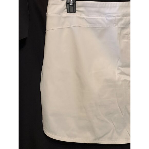 Adidas White Tennis Skirt With Built-In Shorts Size 6 Polyester & Spandex Active - Picture 5 of 9